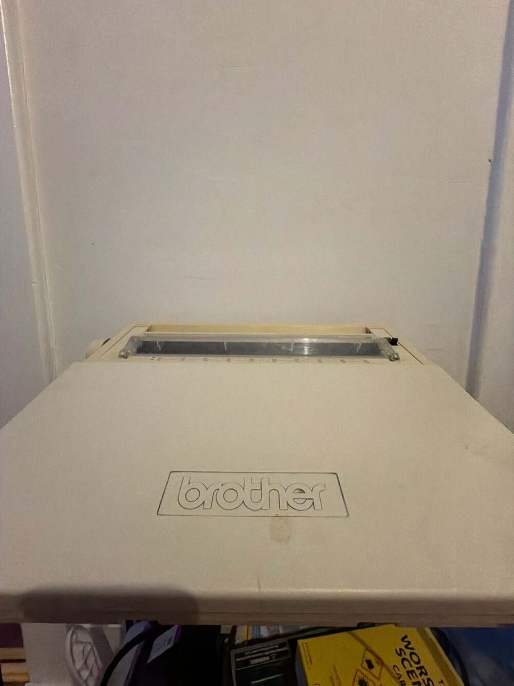 VINTAGE Brother Typewriter DAISY Wheel AX 350 Electric WITH Keyboard COVER